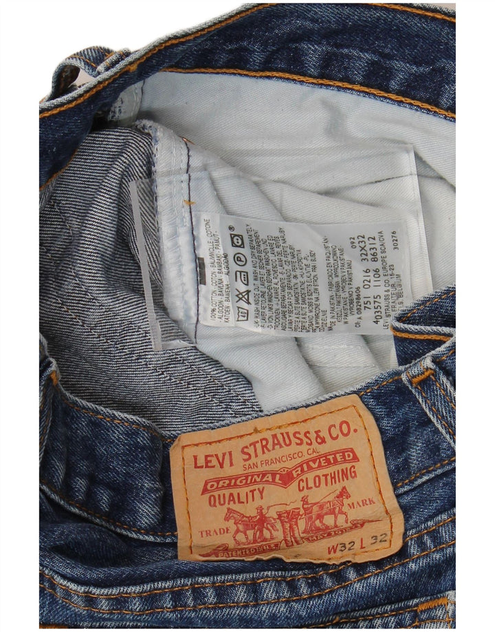 Levi's Vaqueros Rectos Para Hombre W32 L27 Algodón Azul