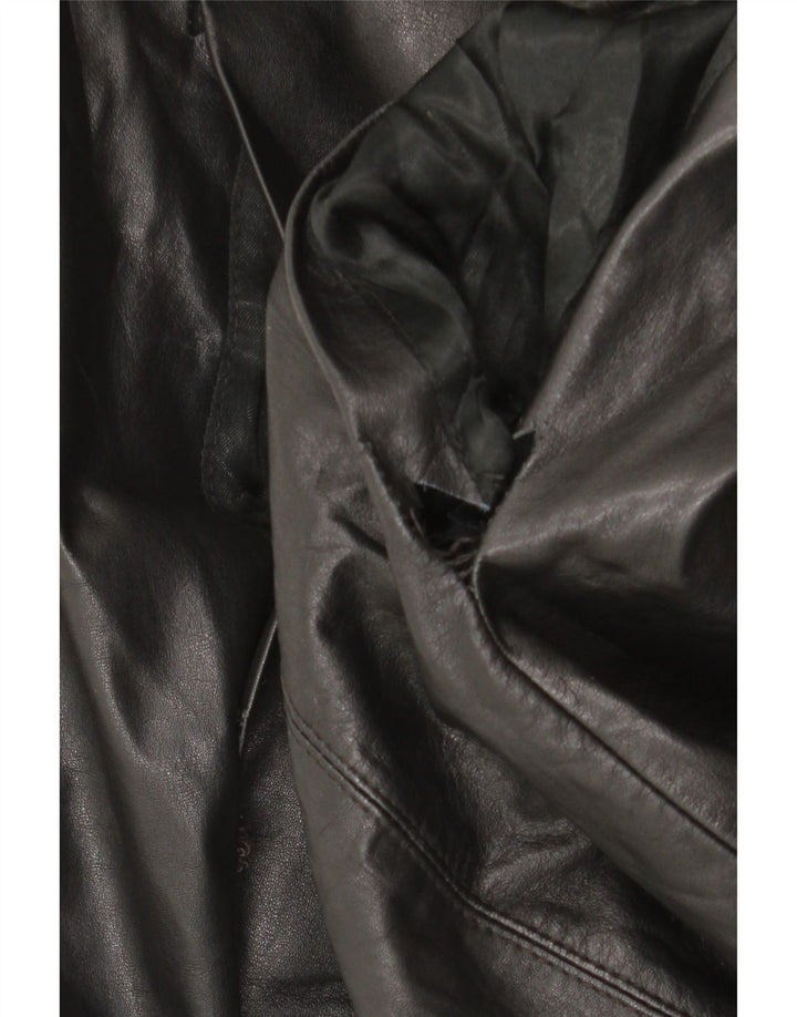 Klima Abrigo de cuero para mujer Reino Unido 10 Pequeño Negro