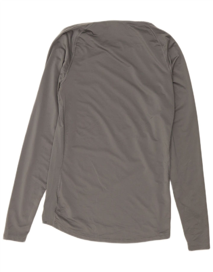 Nike Camiseta ajustada de manga larga para hombre Poliéster gris grande