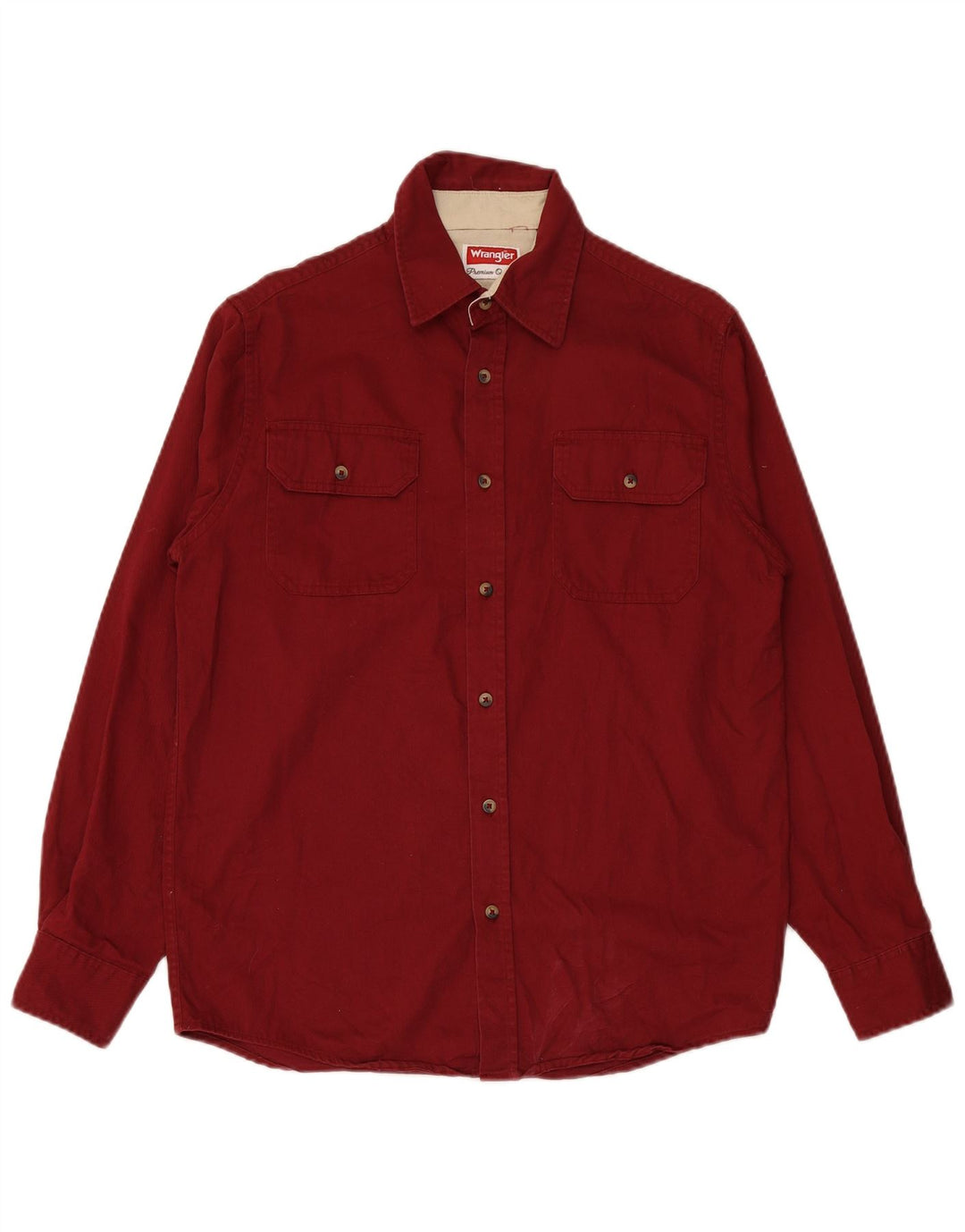 WRANGLER Camisa Hombre Small Borgoña Algodón