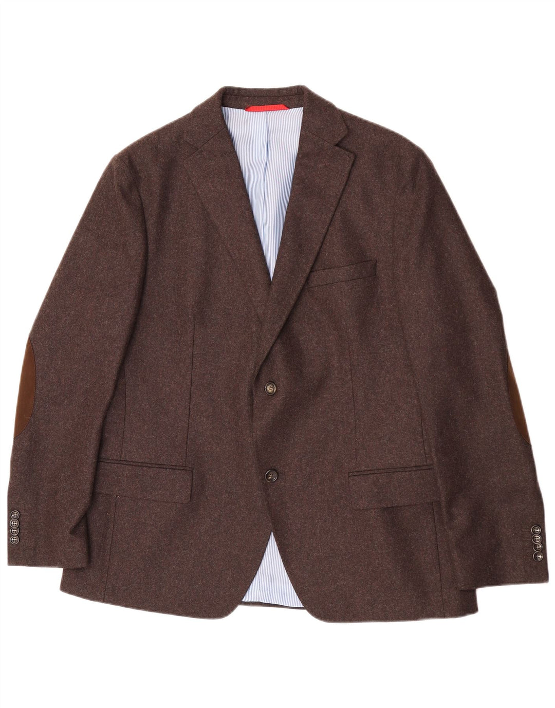Sarar Chaqueta tipo blazer de 2 botones para hombre UK 40 Large Lana marrón