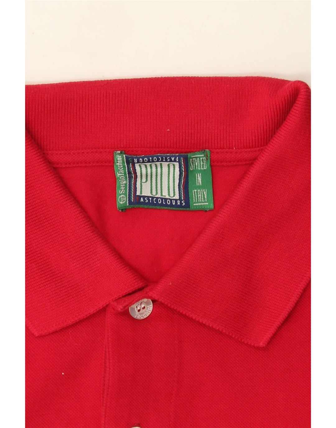 Sergio Tacchini Polo para hombre grande rojo