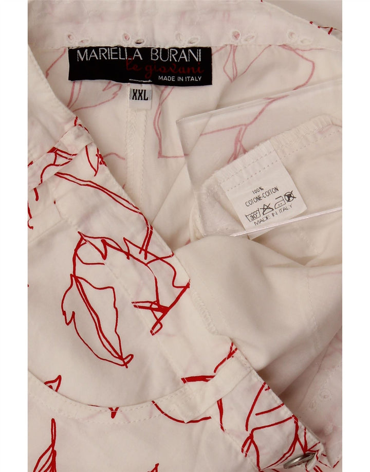 MARIELLA BURANI Pantalones casuales para niña 11-12 años 2XL W26 L22 Blanco