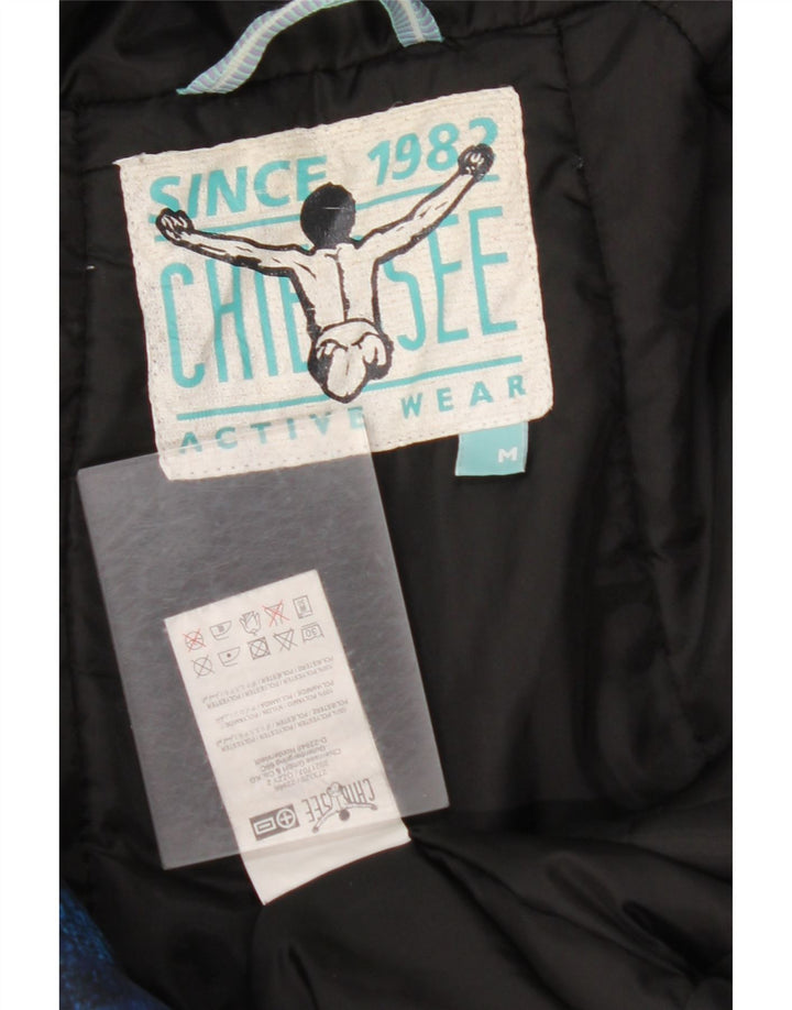 CHIEMSEE Chaqueta cortavientos con capucha para hombre UK 38 Medium Blue Tie Dye