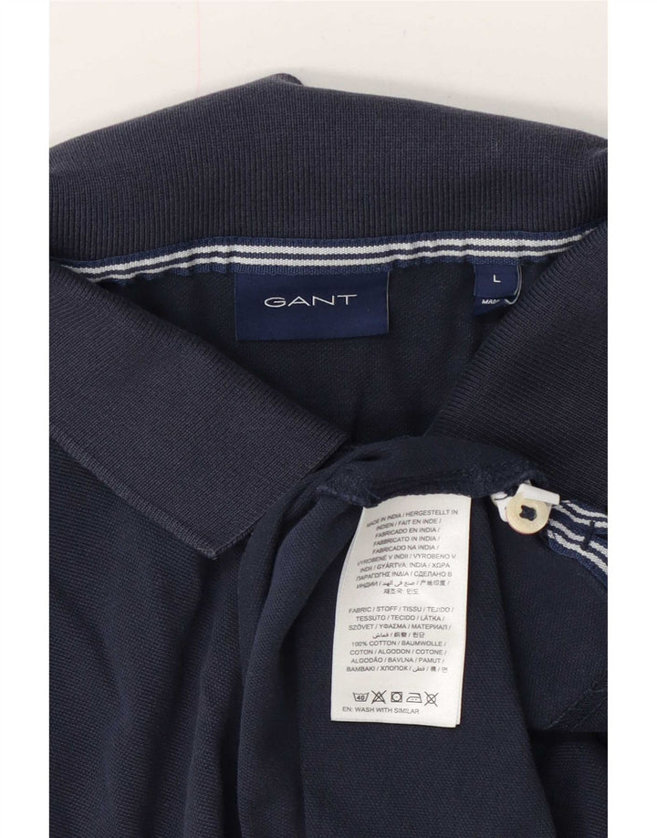 Gant Polo Hombre Grande Azul Marino Algodón