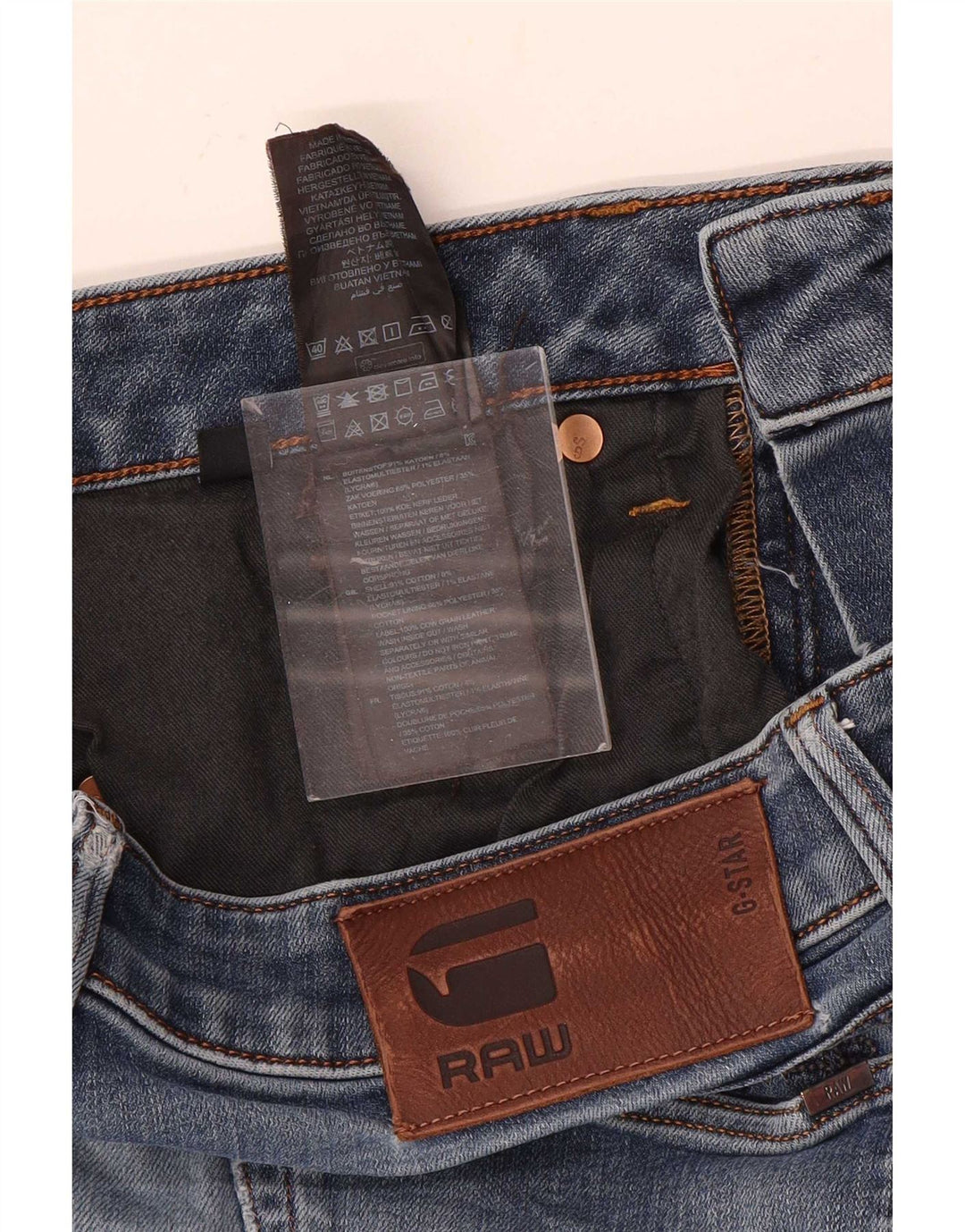 Vaqueros ajustados para mujer G-Star W29 L30 Algodón azul