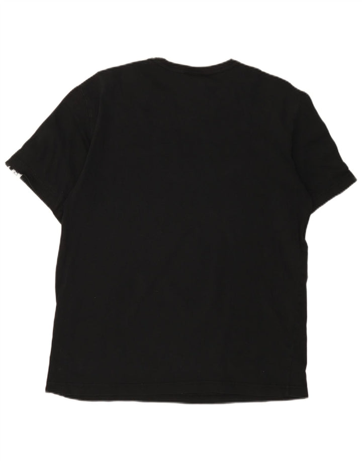Champion Camiseta gráfica para hombre Top grande de algodón negro