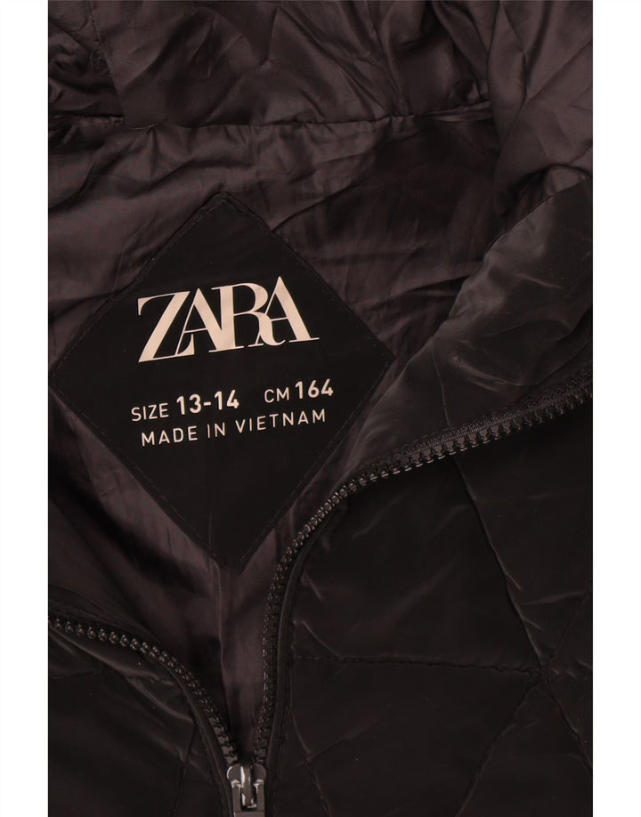 Zara Cazadora Acolchada Con Capucha Niña 13-14 Años Negro