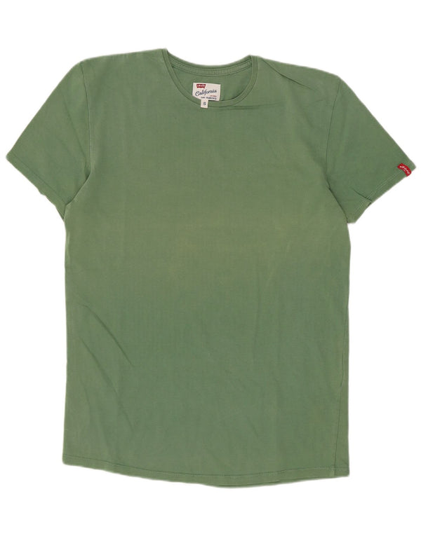 Levi's Hombre Camiseta Top Small Verde Algodón