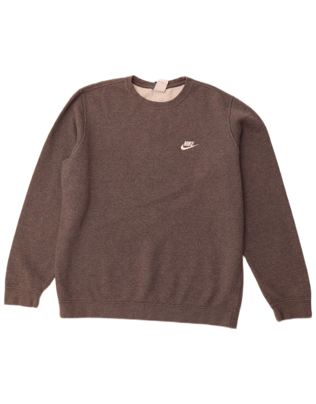 NIKE Hombre Sudadera Jumper Grande Gris Algodón