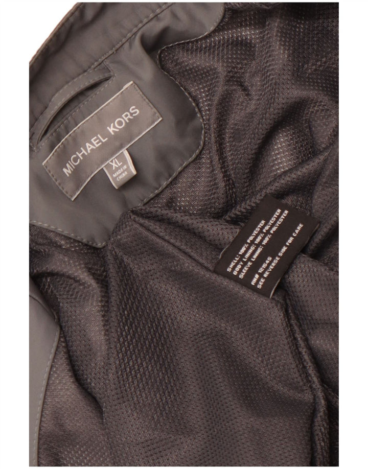 MICHAEL KORS Chaqueta utilitaria para hombre UK 42 XL Poliéster gris