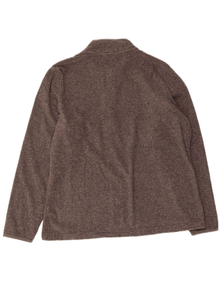 Marks & Spencer Chaqueta polar para mujer UK 46 Grande Poliéster moteado gris
