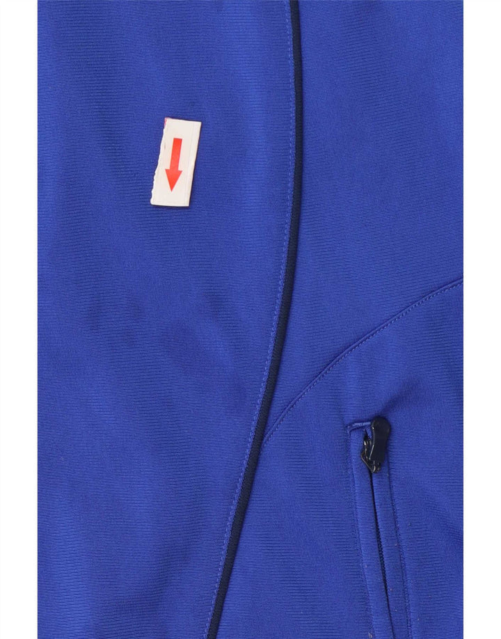 Adidas - Chaqueta de chándal para hombre, talla 44/46, poliéster, color azul grande