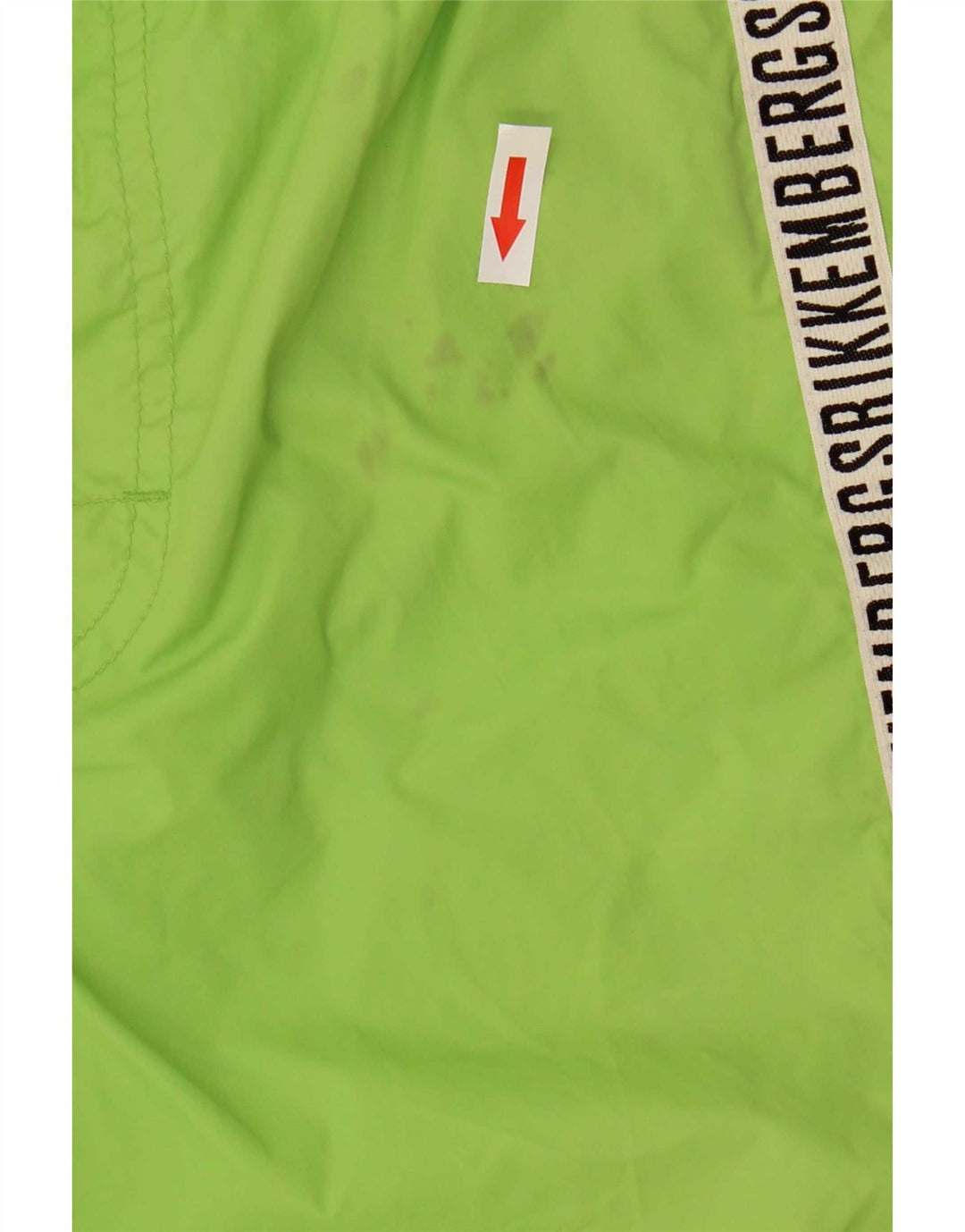 Bikkembergs Bañador Gráfico De Poliamida A Rayas Verde Medio Hombre