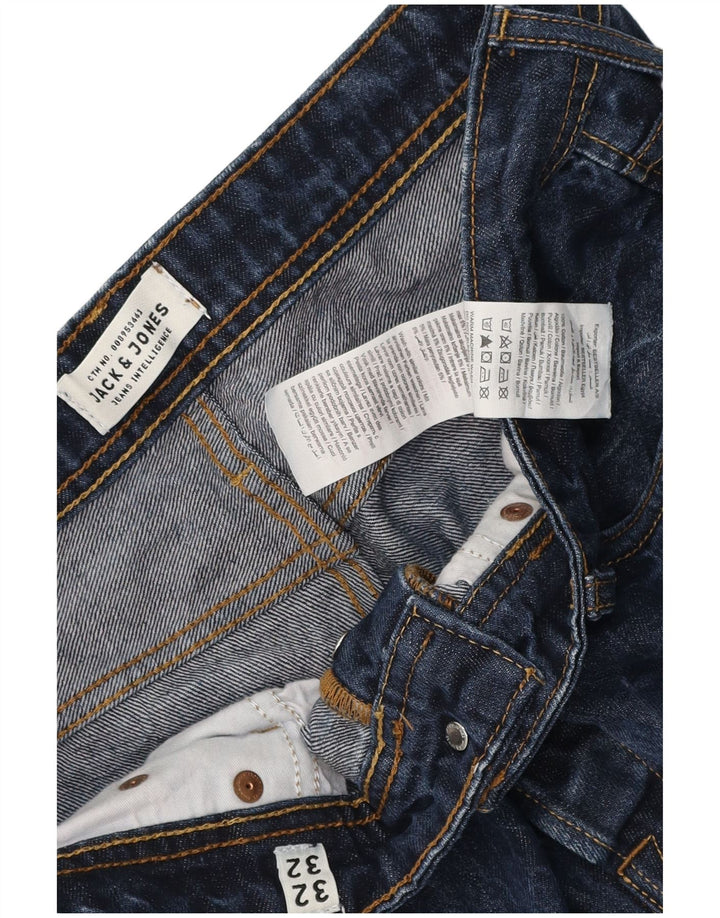 Jack & Jones Hombre Slim Jeans W32 L32 Algodón Azul Marino