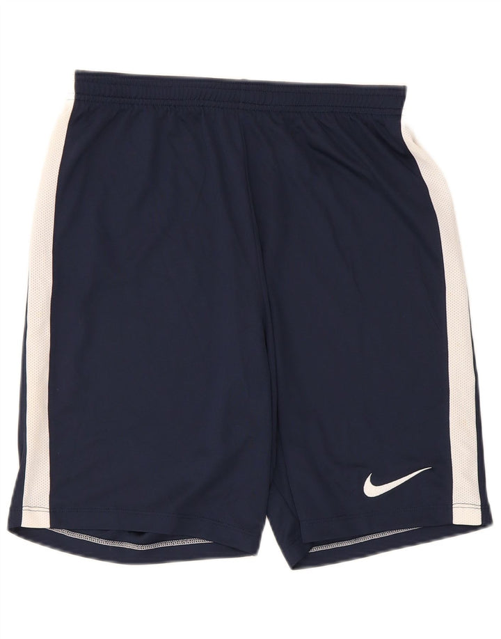 Pantalones cortos deportivos Nike Dri Fit para hombre en color azul marino mediano