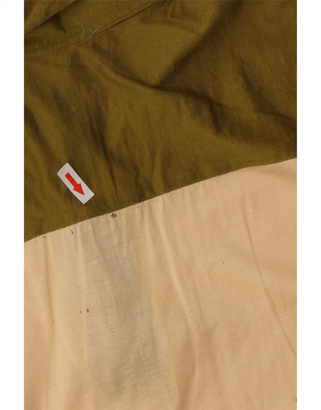 Polo vintage para hombre IT 50 Bloque de color beige medio