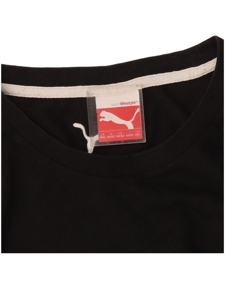 Puma Camiseta gráfica para hombre Top 2XL Negro