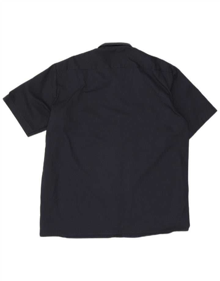 Camisa Dickies Hombre Manga Corta Grande Poliéster Azul Marino