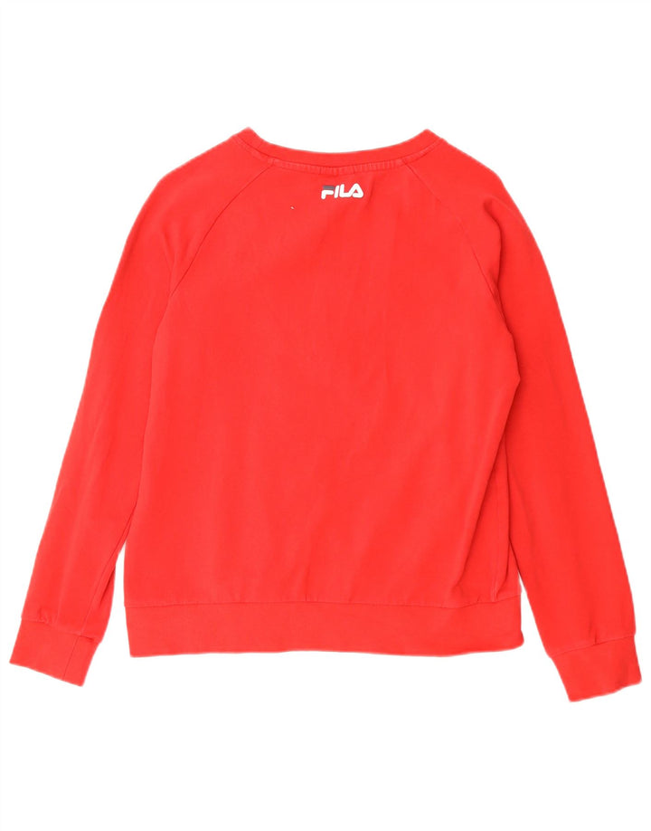 Fila Sudadera gráfica para mujer Jumper UK 10 Small Red Cotton