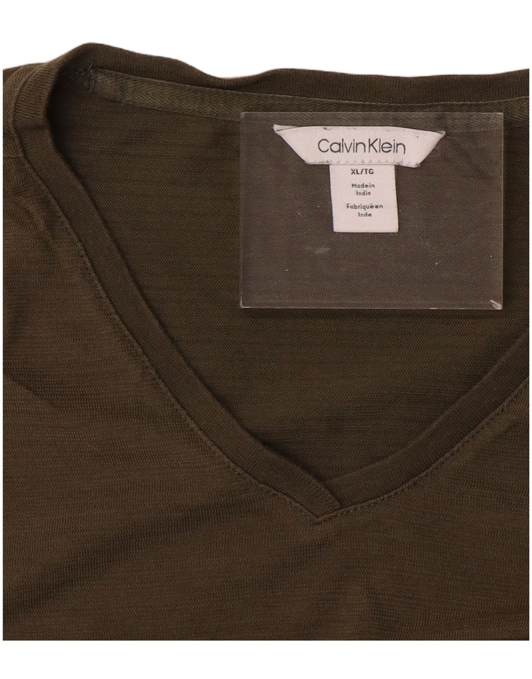 CALVIN KLEIN Camiseta Hombre Top XL Caqui