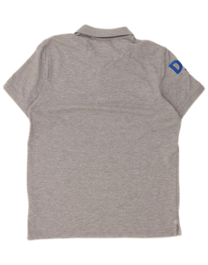 Canterbury Polo gráfico para hombre de algodón gris pequeño