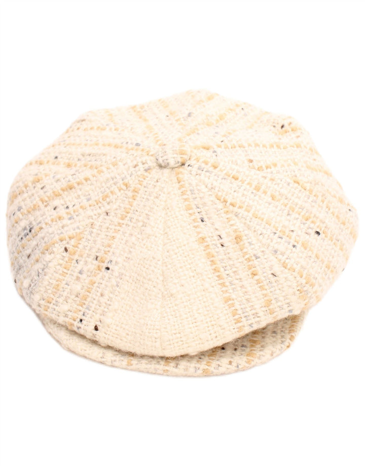 DONEGAL Gorra Plana Mujer Large Beige Espiga Lana Nueva