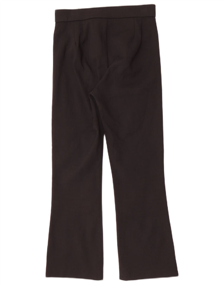 Zara Mujer Pantalón Casual Bootcut Pequeño W26 L25 Negro