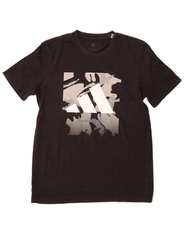 ADIDAS Camiseta gráfica para hombre Top Pequeño Algodón negro
