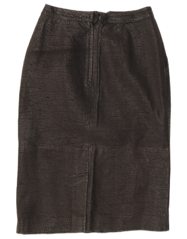 Falda lápiz vintage para mujer EU 38 Mediana W28 Negro