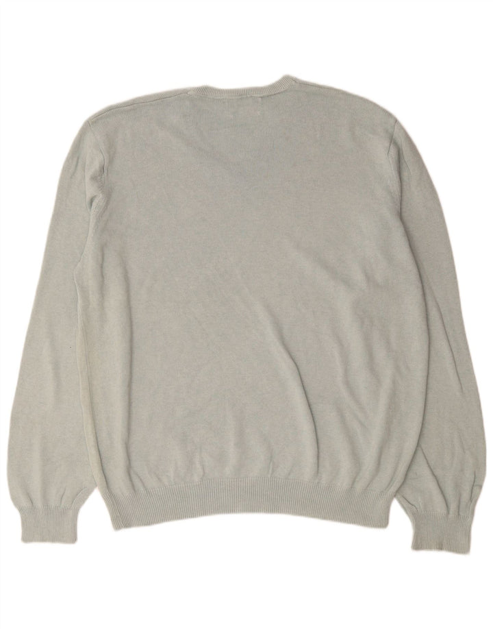 Marks & Spencer - Jersey con cuello en V para hombre, talla 2XL, algodón gris