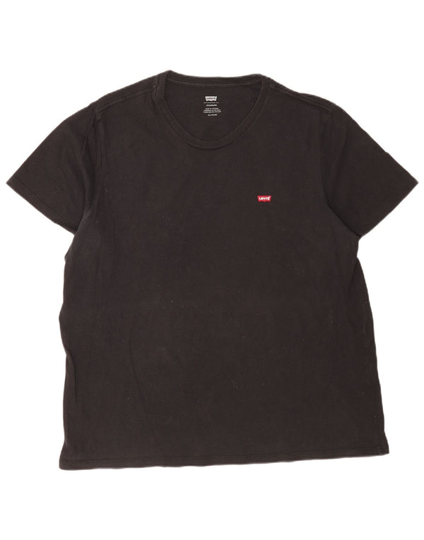 Levi's Camiseta de corte estándar para hombre XL Algodón negro
