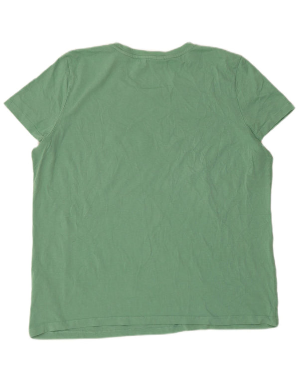Tommy Hilfiger Camiseta gráfica para mujer Top UK 18 XL Algodón verde