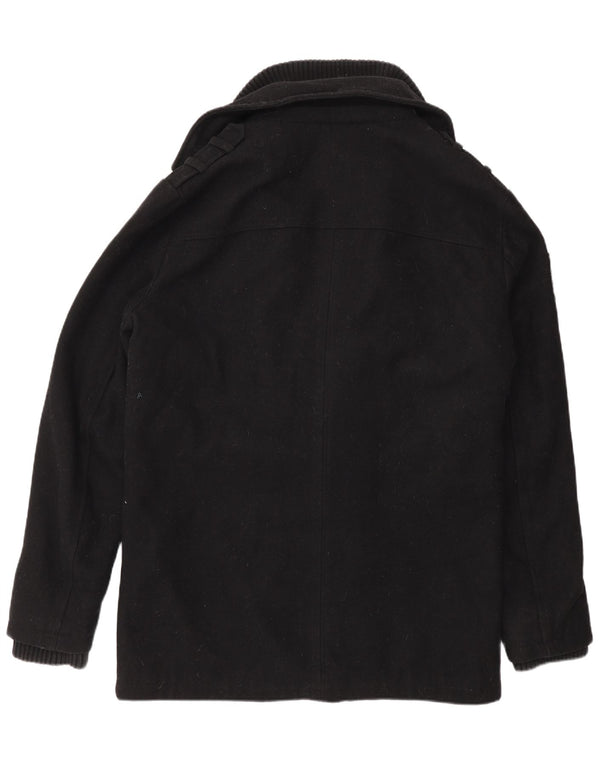 Jack & Jones Chaquetón para hombre UK 40 Large Lana negra