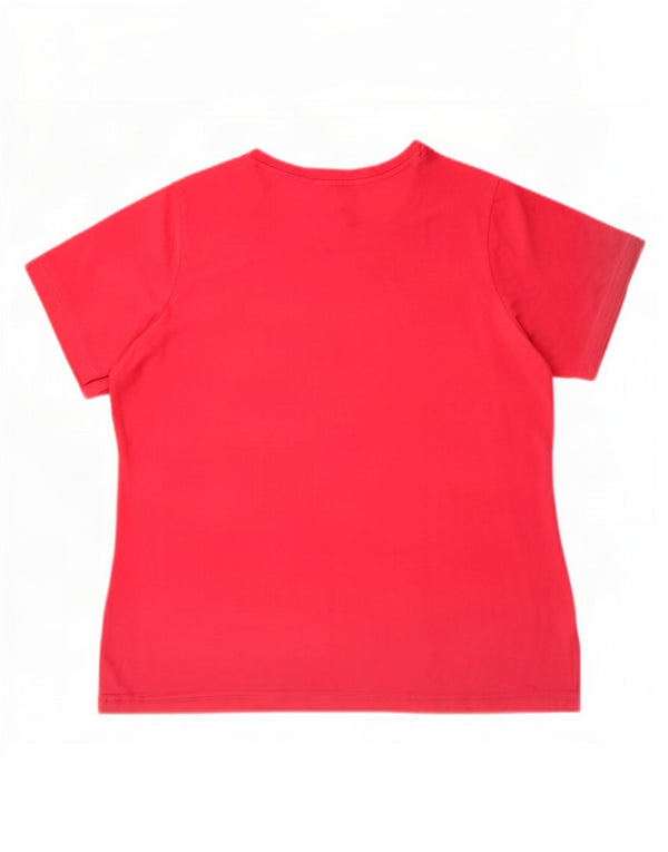 Adidas Camiseta gráfica para mujer Top UK 28/30 3XL Rosa