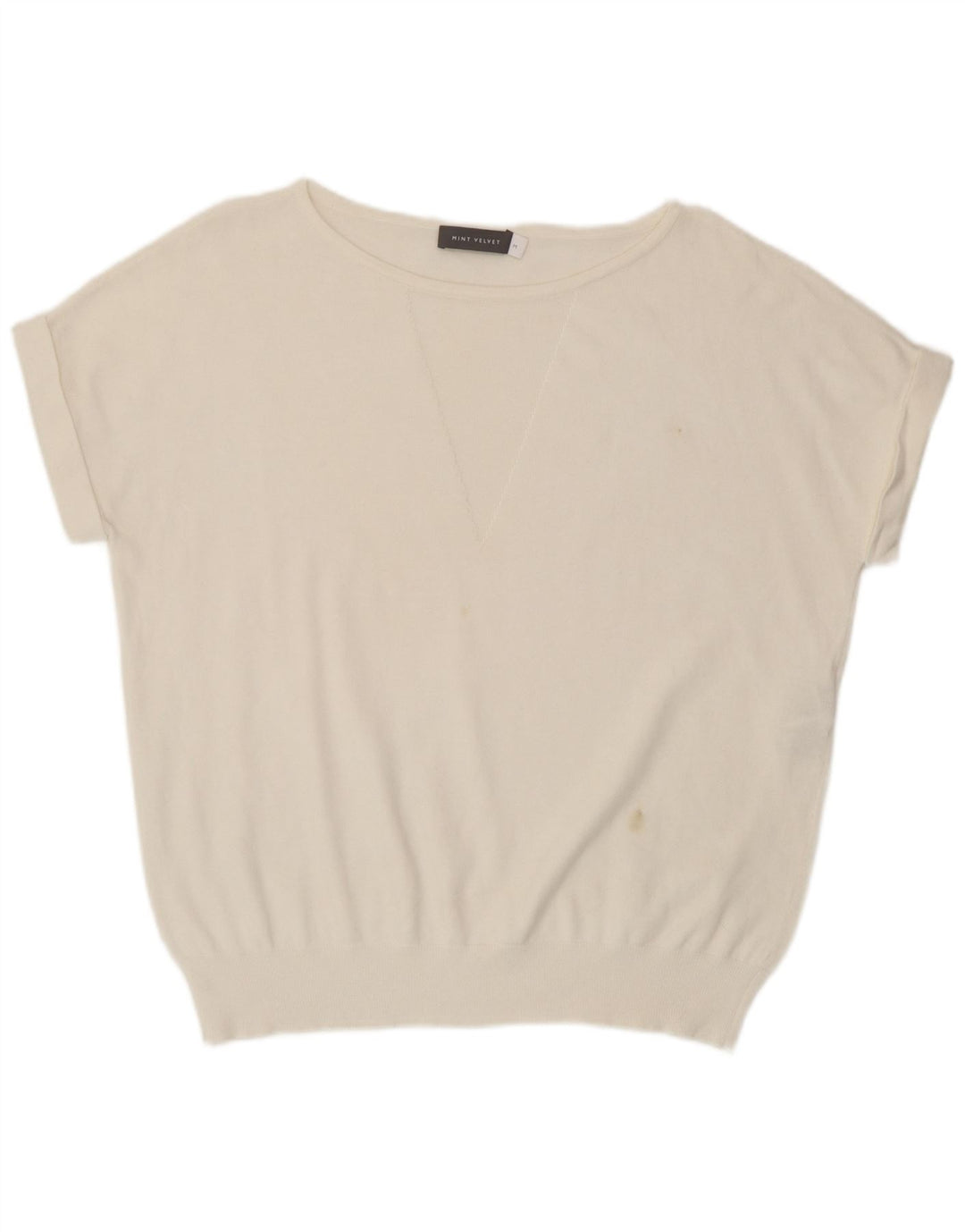MINT VELVET Blusa holgada para mujer UK 40 Medio Blanco Poliamida