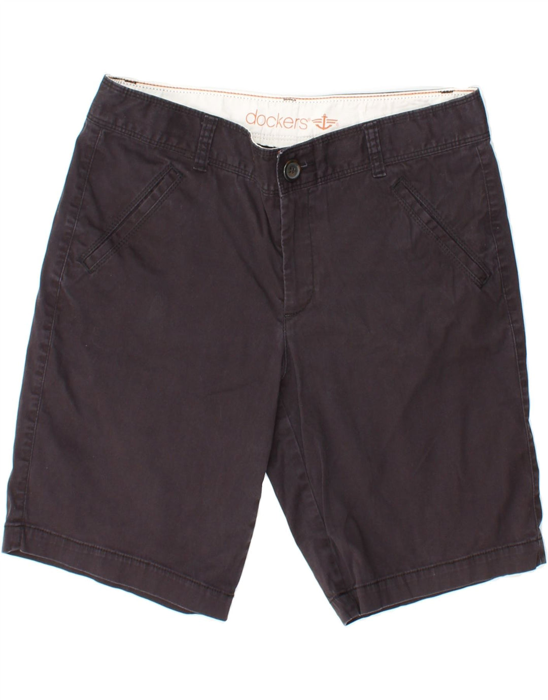 DOCKERS Womens Chino Shorts US 10 Large W30 Black Cotton Vintage Dockers and Second-Hand Dockers from Messina Hembry 