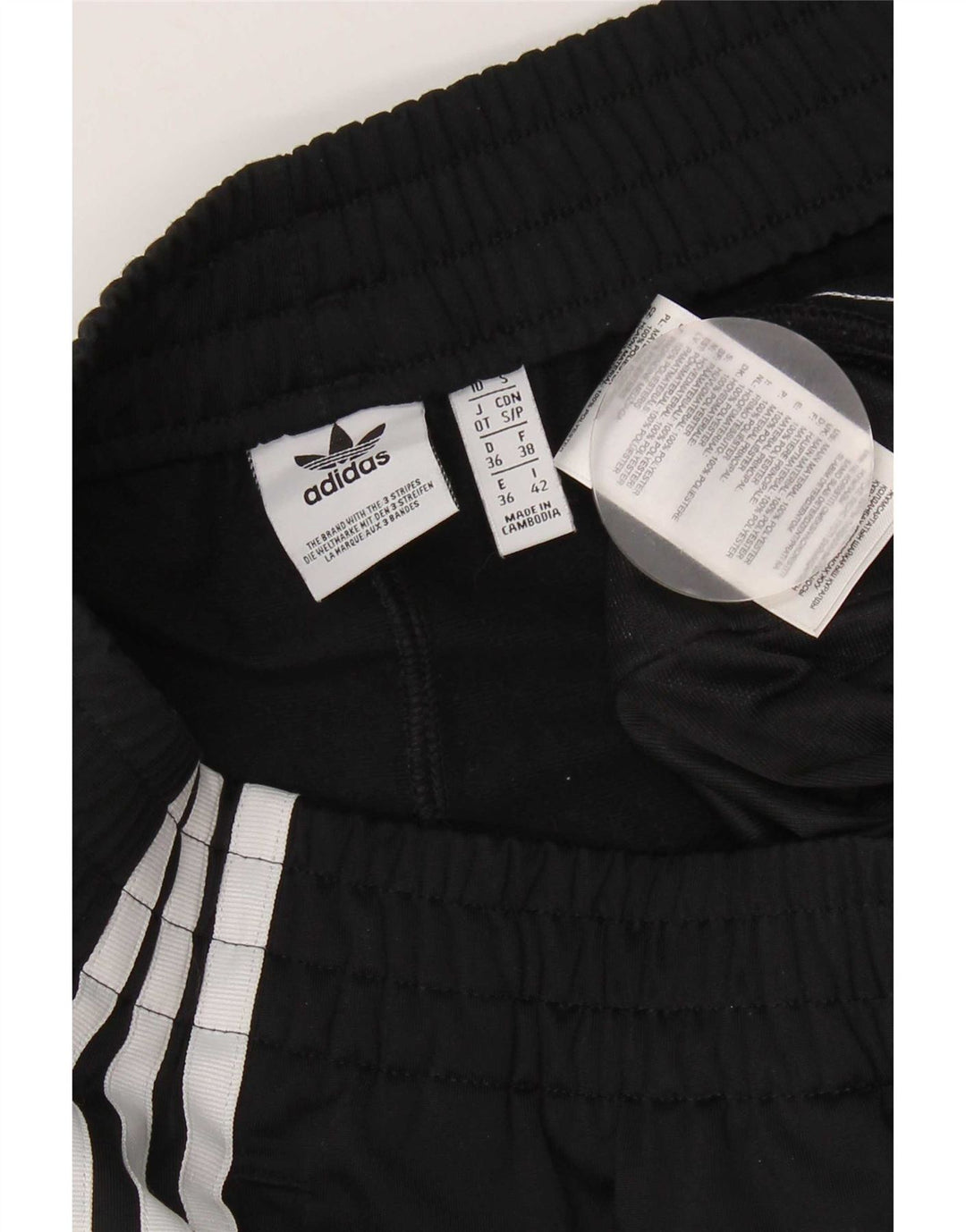 Adidas Pantalones cortos deportivos para mujer UK 10 Small Black Poliéster
