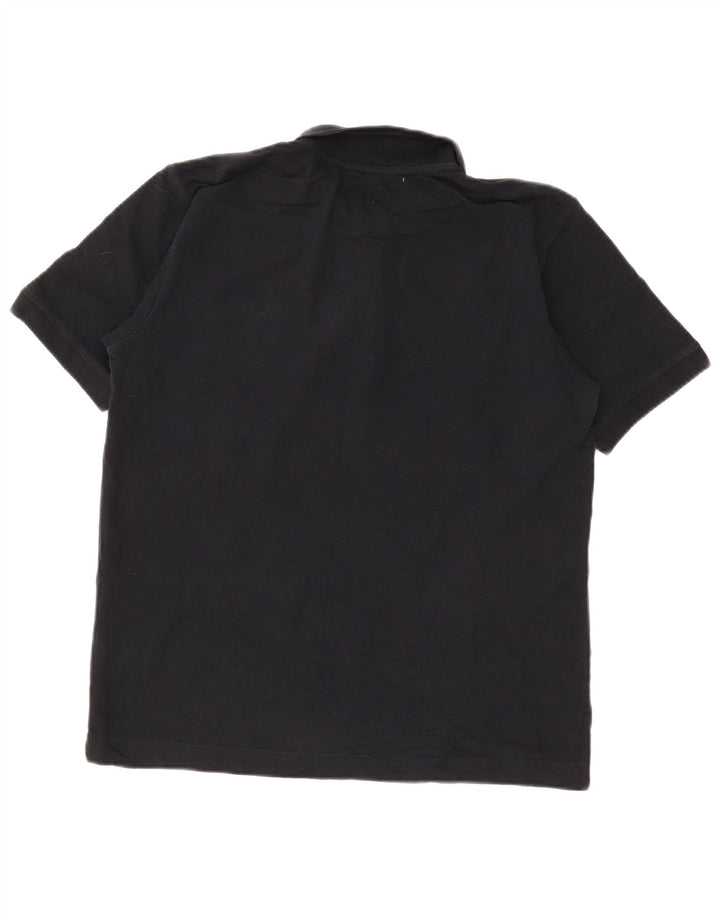 Kappa Polo Hombre Medium Negro Algodón