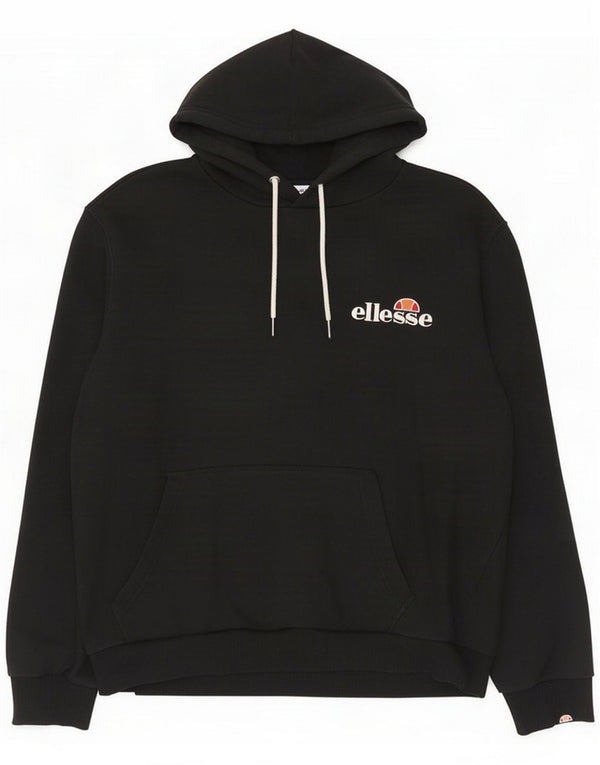 Ellesse Jersey con capucha para mujer UK 46 Large Black Cotton