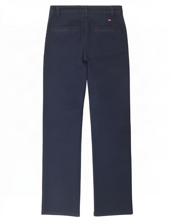 Tommy Hilfiger Pantalones chinos elásticos para mujer US 4 Small W26 L26 Azul marino