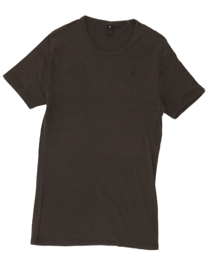 G-STAR Hombre Camiseta Top Algodón Gris Medio