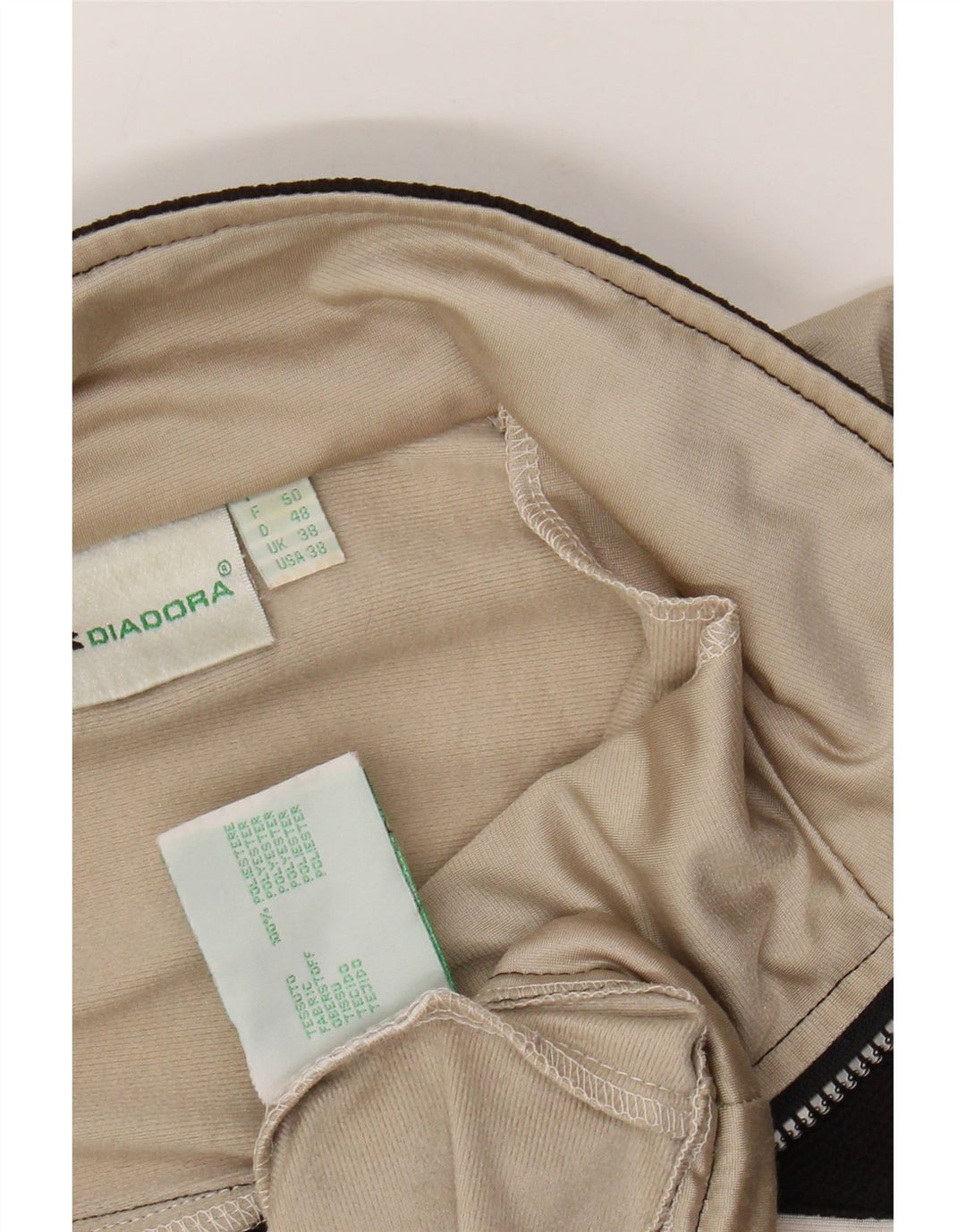 DIADORA Chaqueta de chándal para hombre ES 38 Medio Beige Poliéster color block