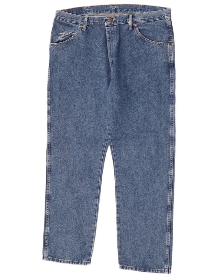 Wrangler Vaqueros rectos de corte regular para hombre W38 L30 Algodón azul