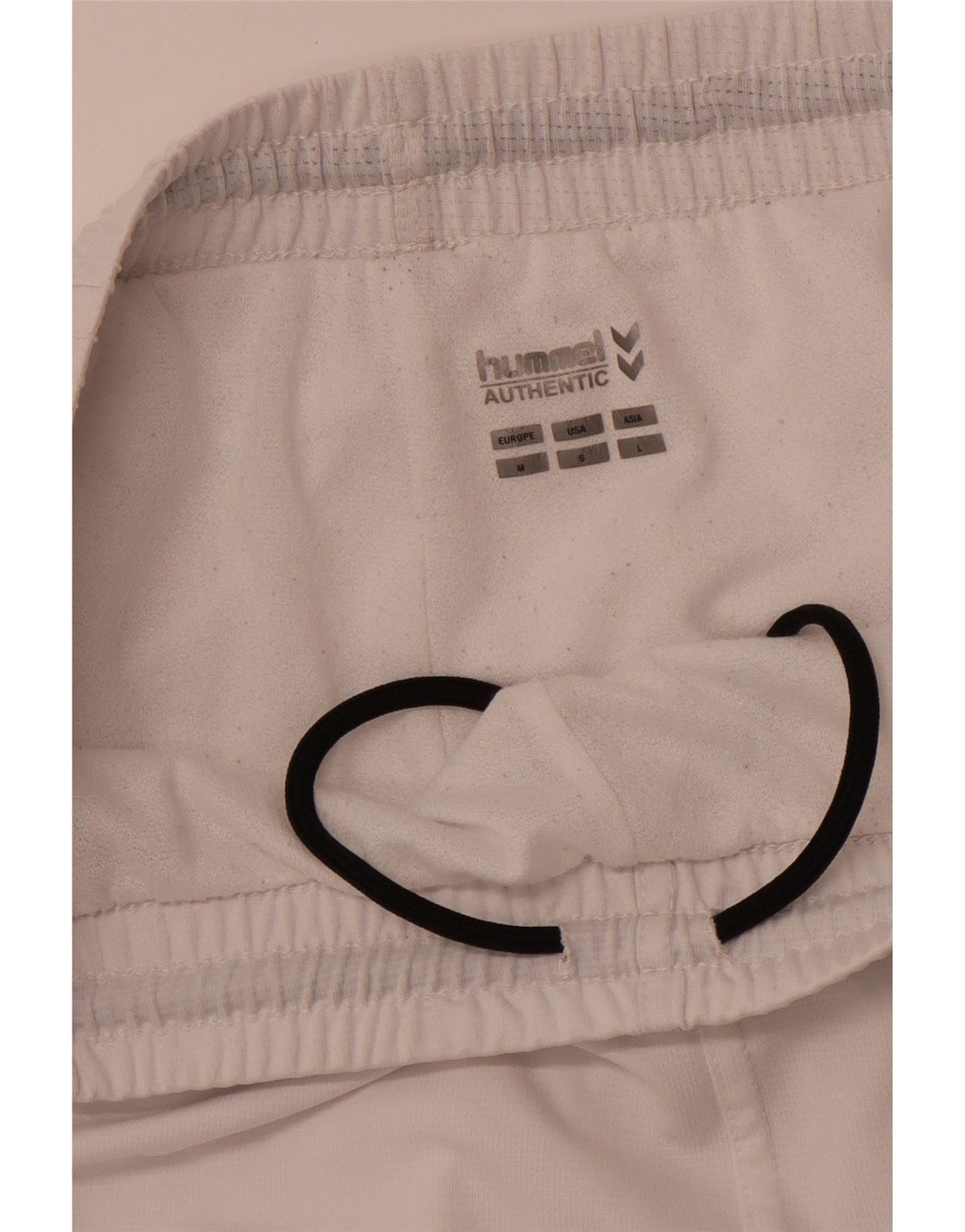 HUMMEL Pantalones cortos deportivos con gráficos auténticos para hombre Blanco mediano