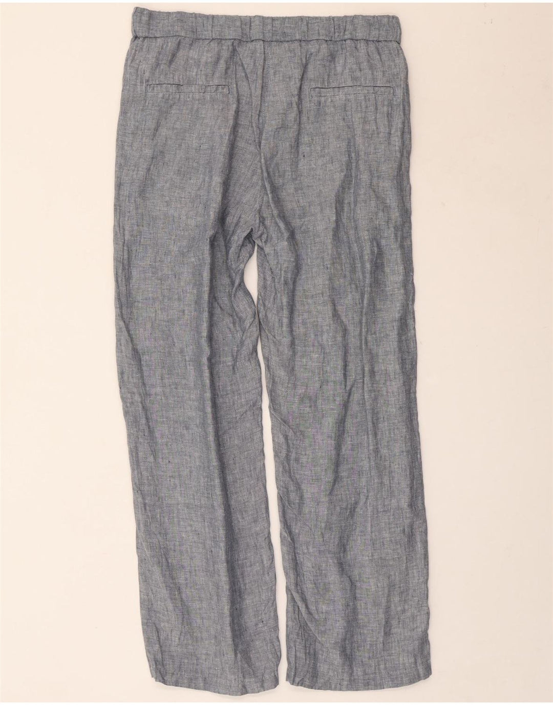 DACK'S Pantalones chinos de pierna ancha para mujer, talla pequeña, W30 L27, color azul