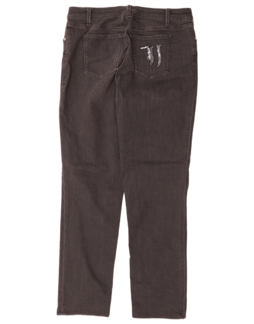 Vaqueros Trussardi Mujer Rectos W36 L29 Gris Algodón