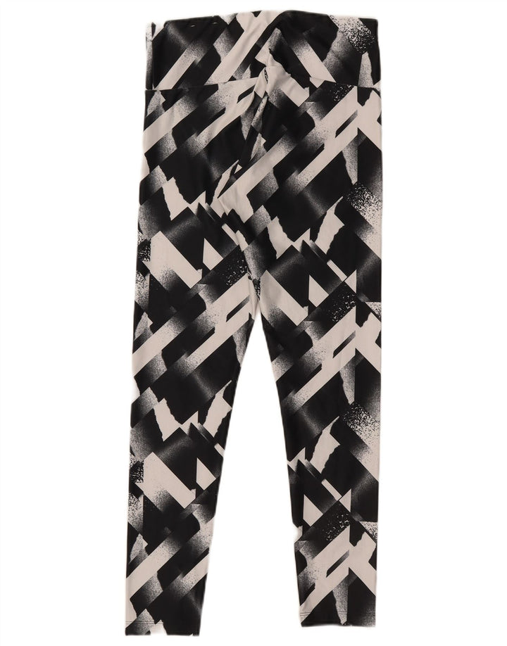Puma Leggings para mujer UK 12 Mediano Negro Geométrico