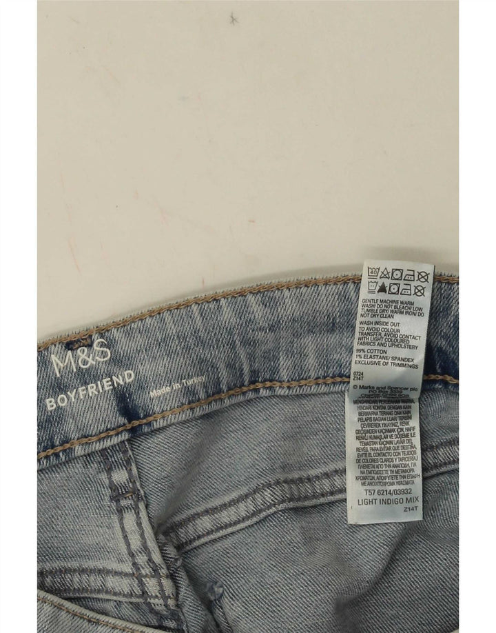 Marks & Spencer Vaqueros cónicos para mujer UK 12 Medium W28 L27 Azul