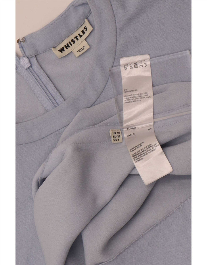 Whistles Vestido recto extragrande con manga 3/4 para mujer, talla S, azul